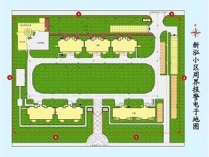 豪景电子围栏厂家Ai人体引力防护围栏电子地图展示